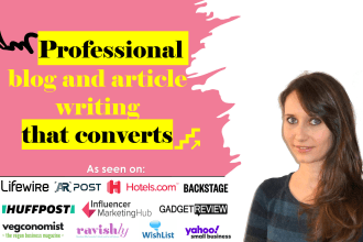 write engaging articles and blog posts for you