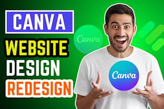 create amazing and beautiful website using canva