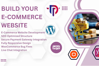 design modern e commerce website using wordpress woocommerce