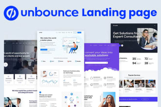 build professional responsive unbounce landing page