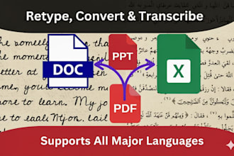 do fast PDF to word, excel and handwritten typing