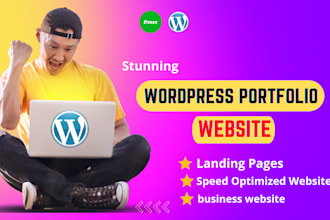 create a stunning wordpress portfolio website within 24 hours