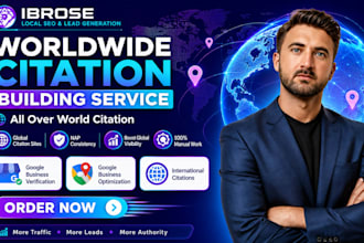 do 350 citations for all country and business directories SEO