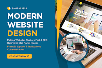 design refresh update wordpress squarespace  wix shopify or webflow website