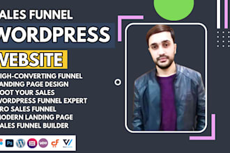 build a wordpress sales funnel and landing page
