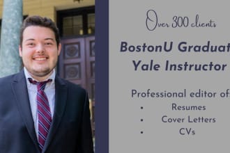 edit and rewrite your CV, cover letter, or resume
