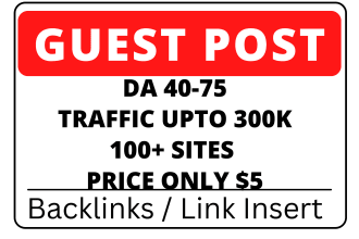 write and publish a guest post on high da and traffic sites
