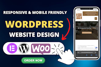 build a responsive wordpress website design, a mobile friendly website