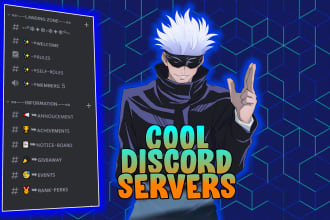 create cool and amazing discord servers