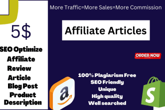 write converting SEO amazon affiliated articles in 12 hour