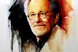 do a colorful portrait