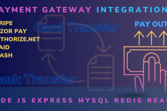 integrate payment gateway API for handling payout in nodejs