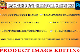 cut out of images background removal in photoshop