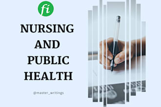 do nursing and public health assignments
