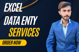 do data entry, web research, copy paste, excel data entry