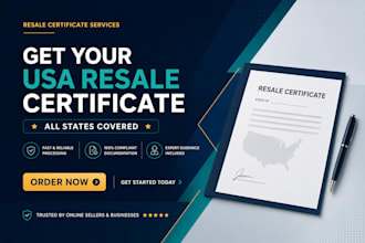 get you resale certificate, seller permit in all US states