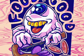 draw illustration for merch, album, book etc