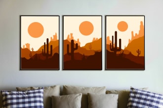 design printable abstract wall art posters