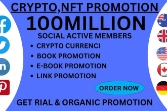 promote your nft or crypto promotion