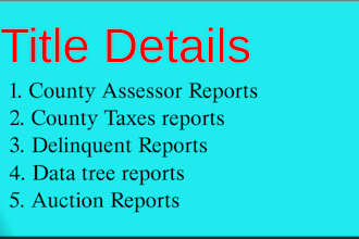 provide county assessor, taxes, delinquent taxes reports with data tree reports