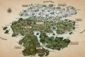 create a high quality fantasy map