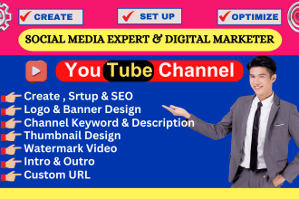 create and setup youtube channel