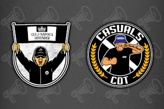 create a badass ultras firm logo or supporter group emblem