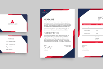 design your letterhead and business card