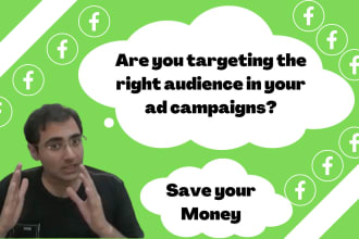 research the right audience to target with facebook ads