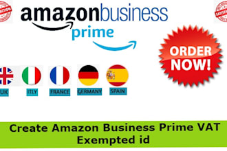 create amazon business prime vat  exempted id