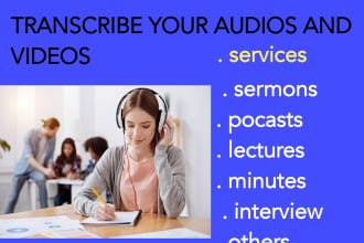 transcribe your video or audio to text format flawlessly