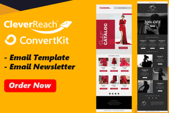 design convertkit and cleverreach email template