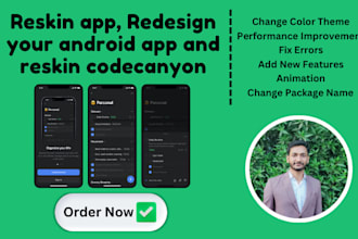 reskin app, redesign your android app, and reskin codecanyon