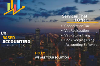 be your expert bookkeeper, UK accountant and tax consultant