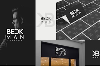 design luxury monogram clothing, initial fashion clothing brand logo
