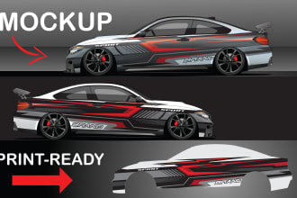 do professional vehicle wrap design ,racing car wrap ,van wrap design ,car wrap
