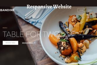 restaurant website , hotel booking , food delivery bakery site