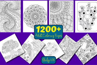 give adult relaxing coloring pages for kdp and etsy