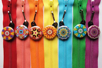 make 4 custom zipper pulls