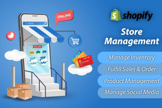 manage shopify store, inventory, add product research