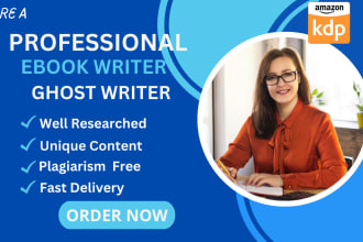 be your ebook writer ghost writer, ghostwrite books and ebook writing amazon kdp