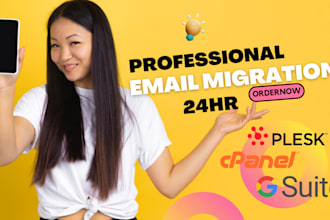 migrate your email to google workspace or office 365 in 24hr