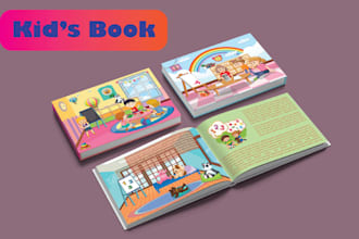 illustrate children story book illustrations and kids book cover