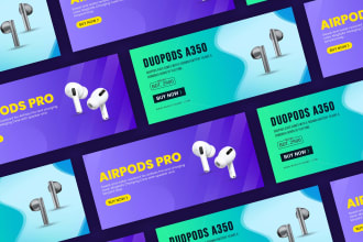 design shopify banner, web banner, header and google ads banner
