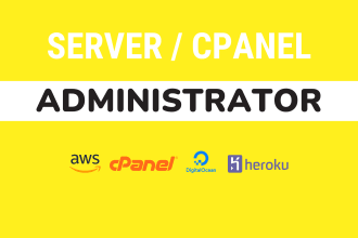 be your server administrator and manage your hosting or cpanel or server