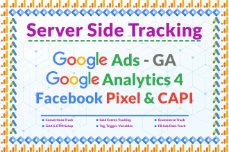 setup server side google ads conversion tracking, ga4, facebook conversion API