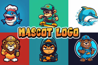 create a unique cartoon logo and mascot character