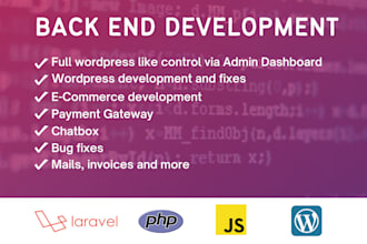 develop a fully functional web application using laravel and vue
