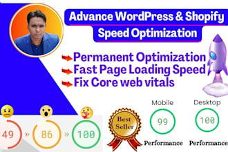 do speed optimization, core web vitals, pagespeed boost with wordpress, shopify
