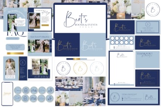 design luxury signature logo ,social media kit with complete branding kit
